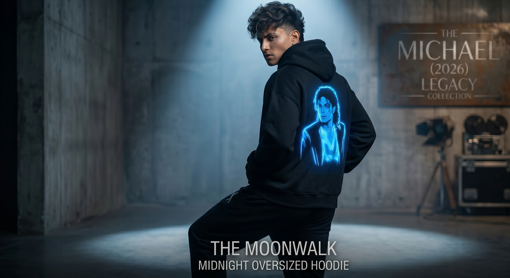 The "Moonwalk" Midnight Oversized Hoodie