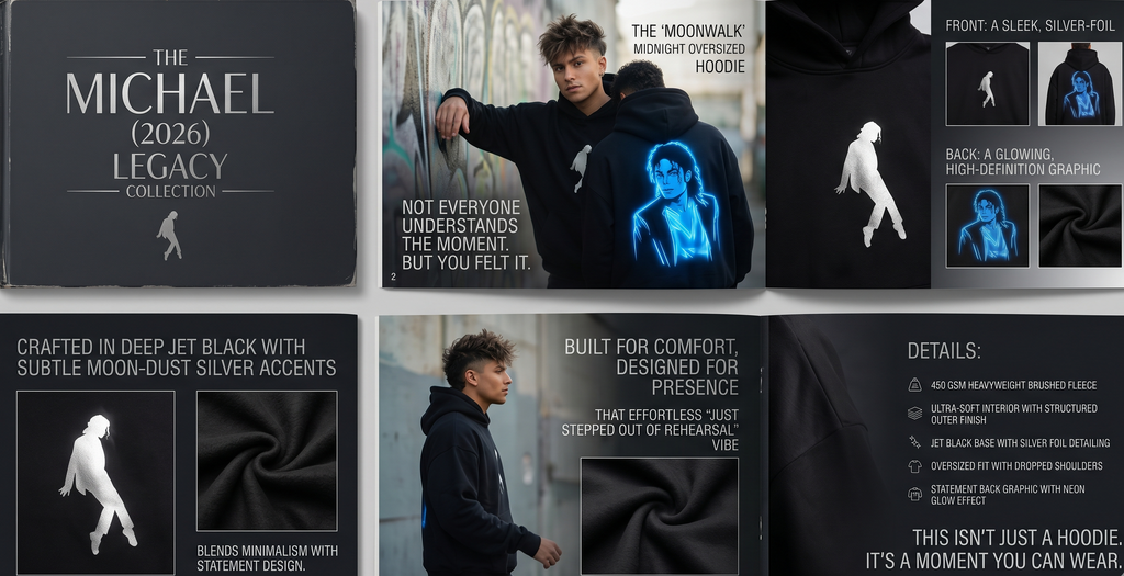 The "Moonwalk" Midnight Oversized Hoodie